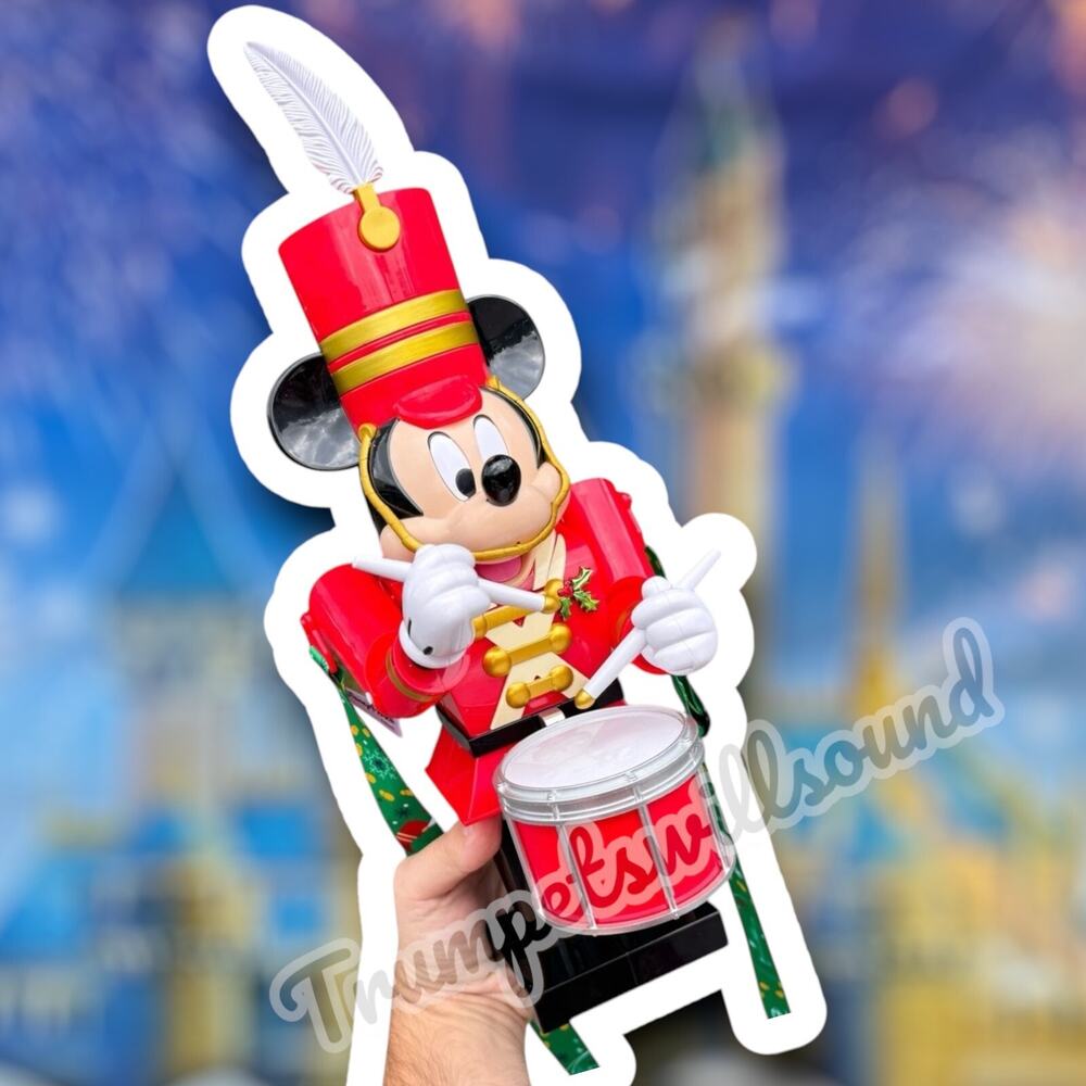 NWT Disneyland Mickey Toy Soldier Drummer Sipper thermos tumbler Disney Park